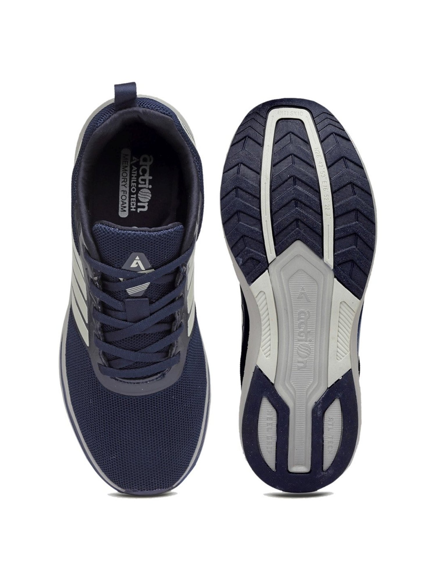 Action Men's Navy Running Shoes
