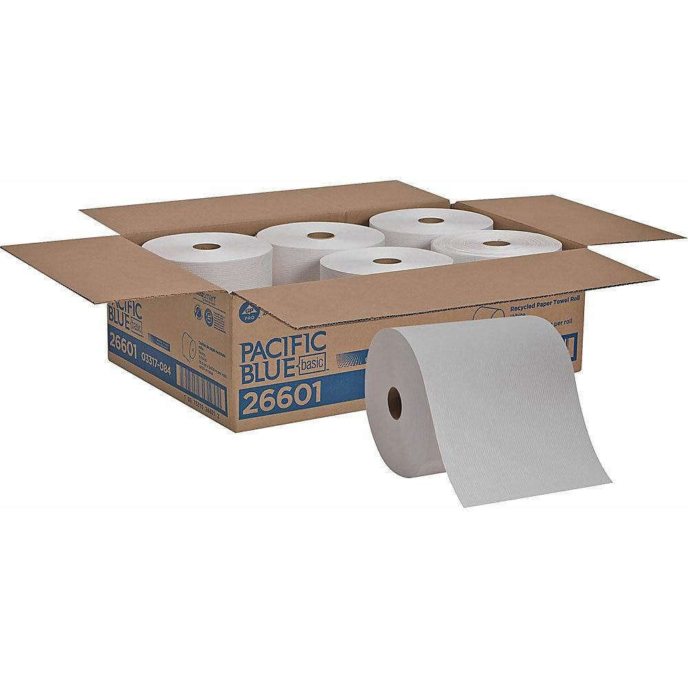 Georgia Pacific 26601 Envision High-Capacity Nonperforated Paper Towel, 7-7/8 x 800', White, 6/Carton