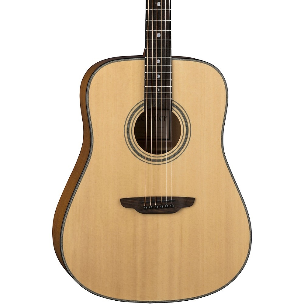 Luna Guitars Art Recorder Dreadnought Acoustic Guitar Natural