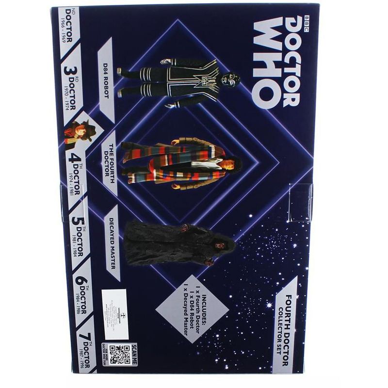 Seven20 Doctor Who 5.5" Action Figure Set: 4th Doctor, D84, Decayed Master
