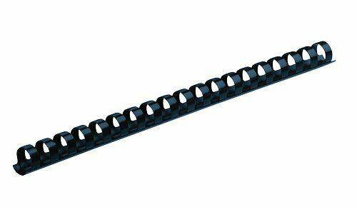 Fellowes Plastic Combs - Round Back, 3/8", 55 Sheets, Navy, 100 Pack - 0.37"