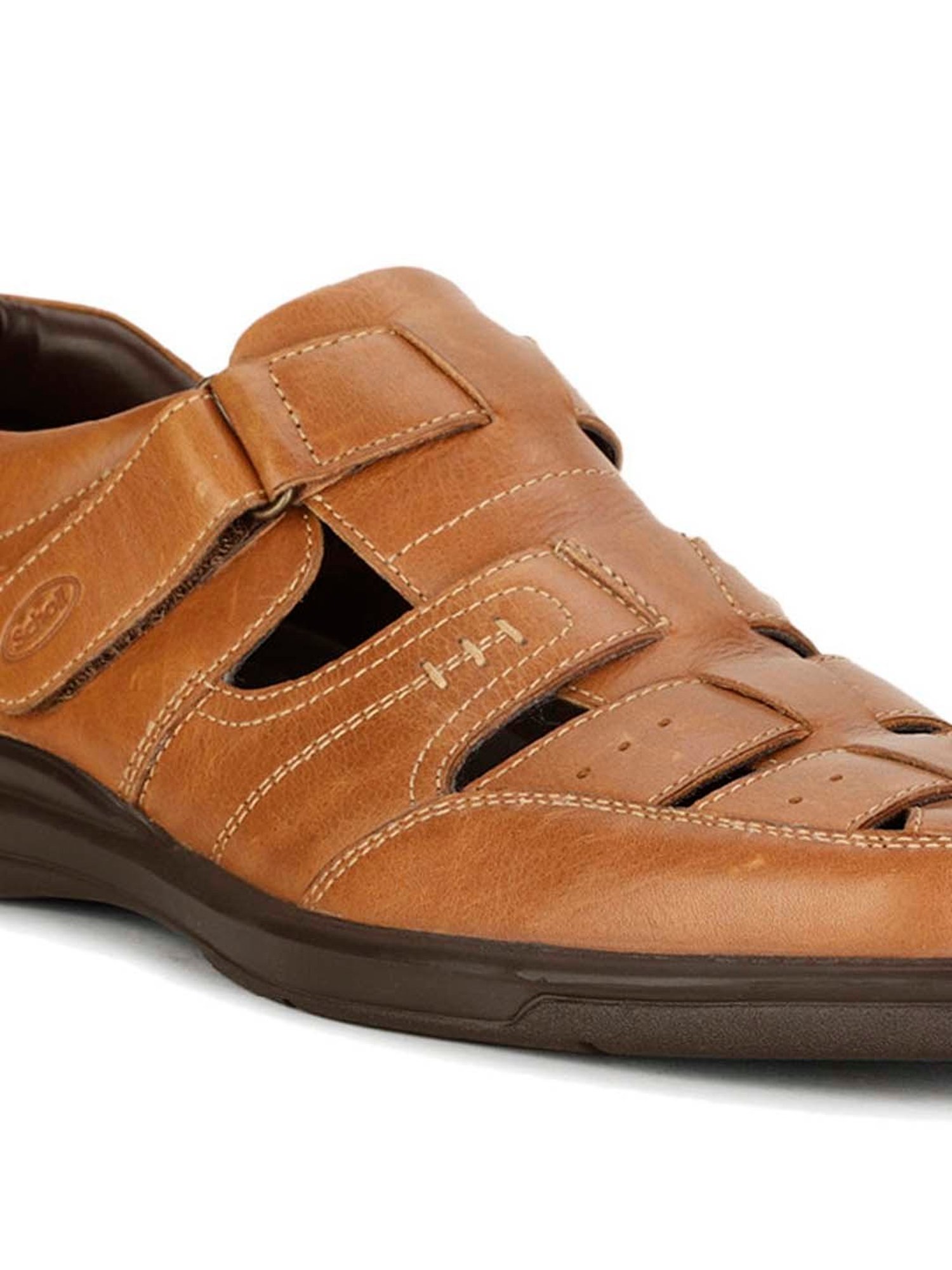 Scholl by Bata Men's JOSE FM Tan Fisherman Sandals