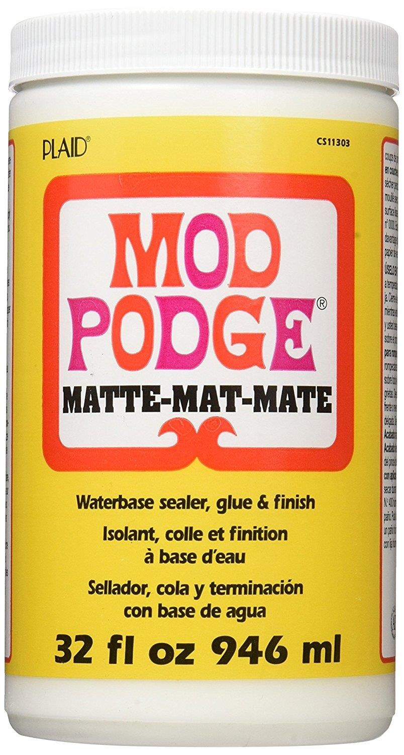 Mod Podge Waterbase Sealer, Glue and Finish 32Ounce, CS11303 Matte Finish