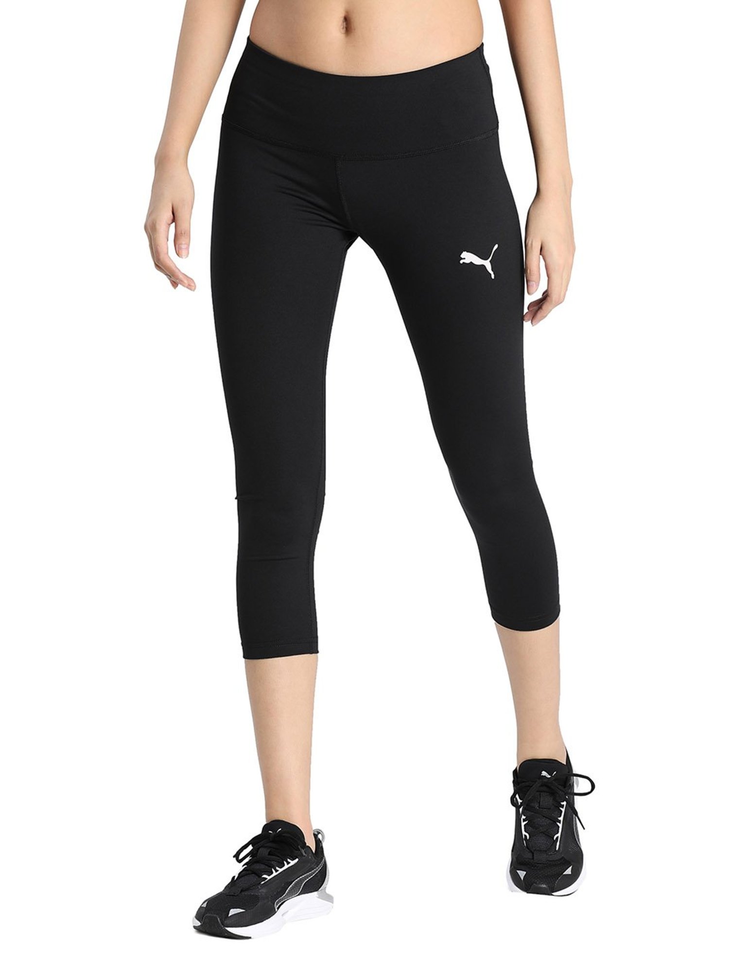 Puma Black Tight Fit Capris