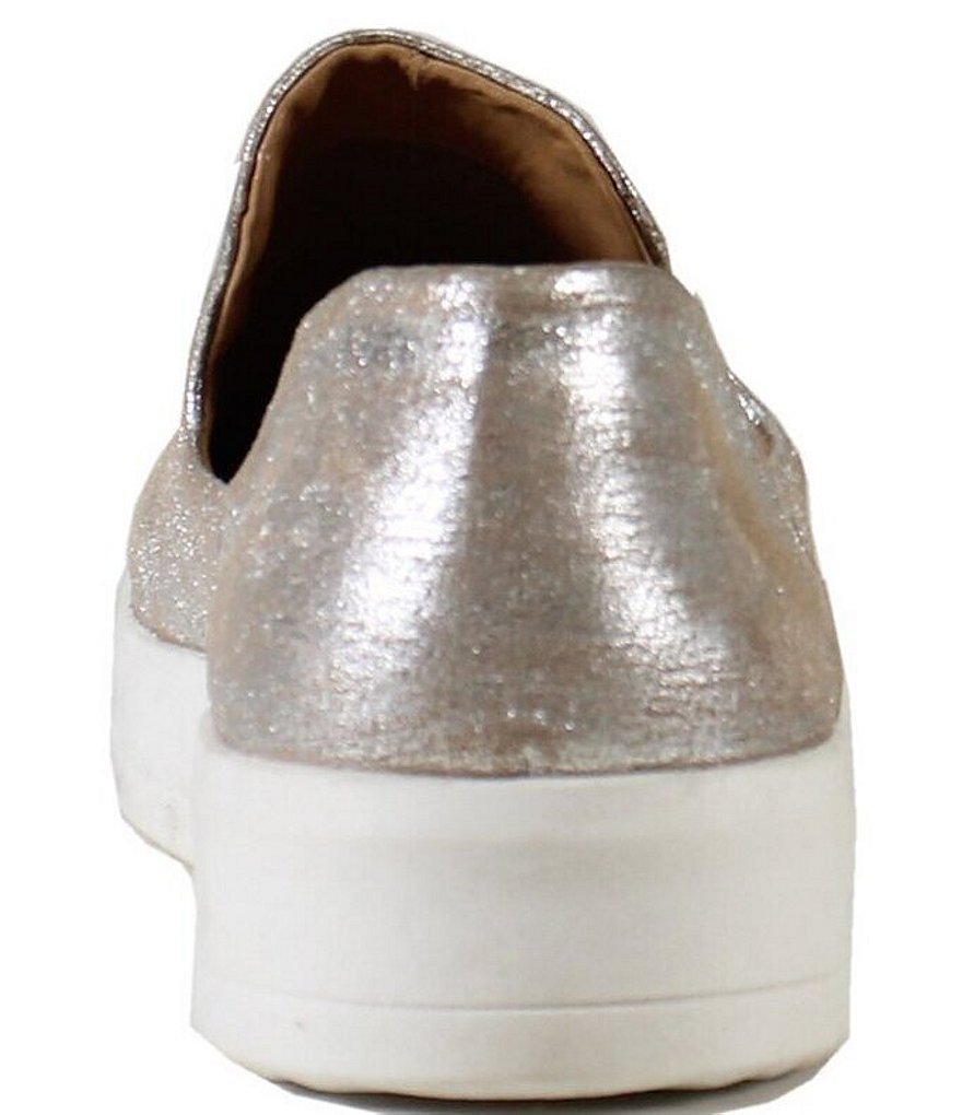 Diba True Youth Full Metallic Leather Slip-On Sneakers
