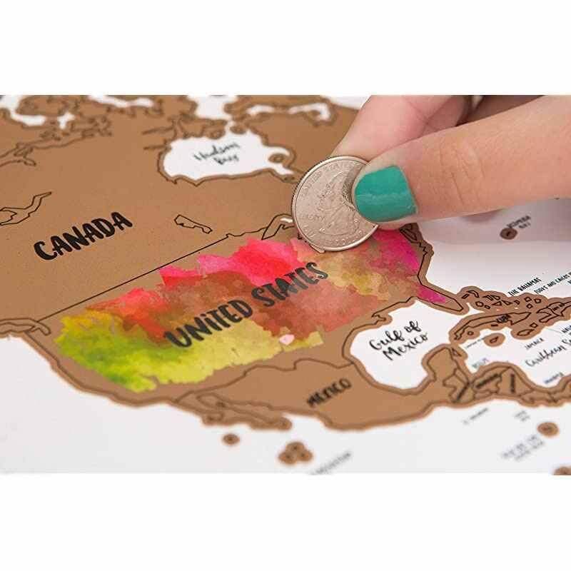 quotIts a Beautiful World Scratch Your TravelsTM World Map 30x20in