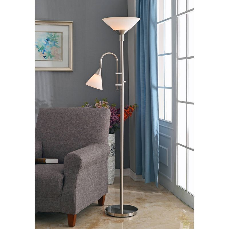 3-way Floor Lamp Stainless Steel - Kenroy Home