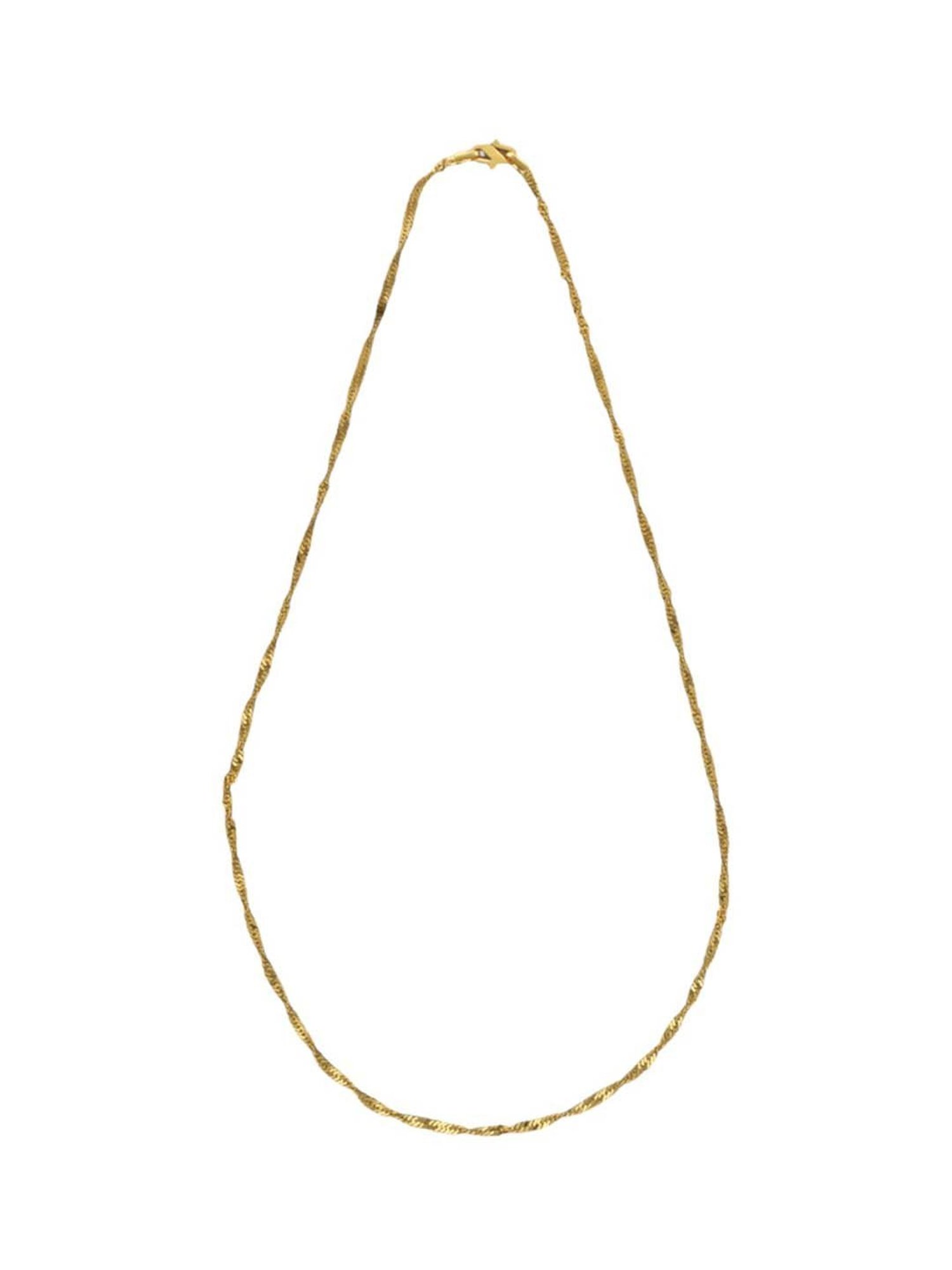 Sri Jagdamba Pearls 22k Vera Plain Gold Chain