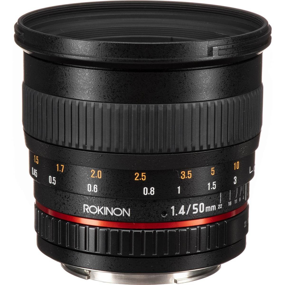Rokinon 50mm F1.4 Lens for Canon EF Mount #50M-C