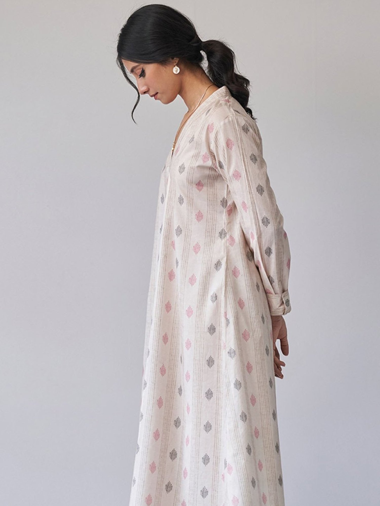 Ganga Fashions Beige Premium Cotton Co-ord Set