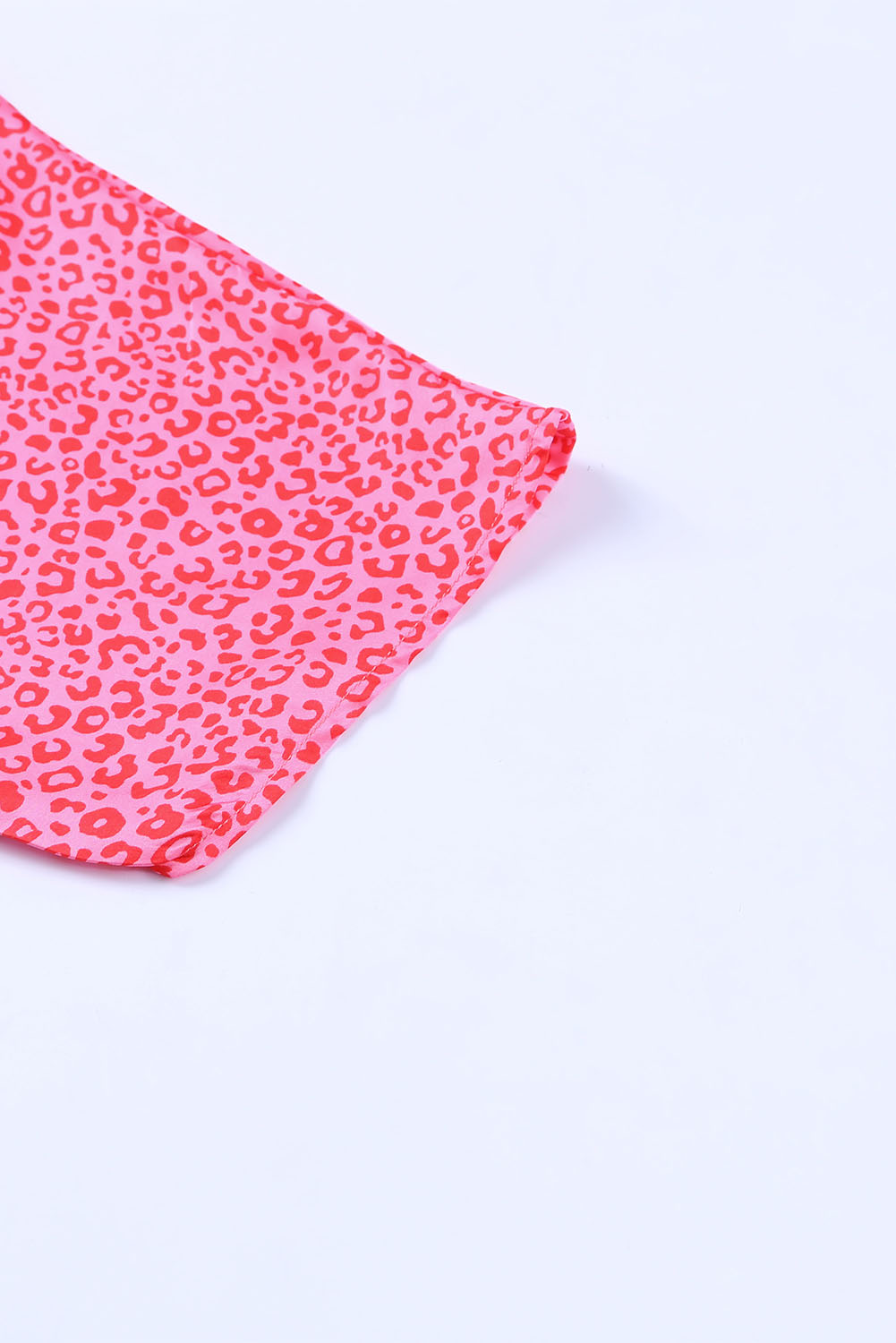 One World Apparel Jacquard Square Neck Short Sleeve Ivory Multi Floral Print Top