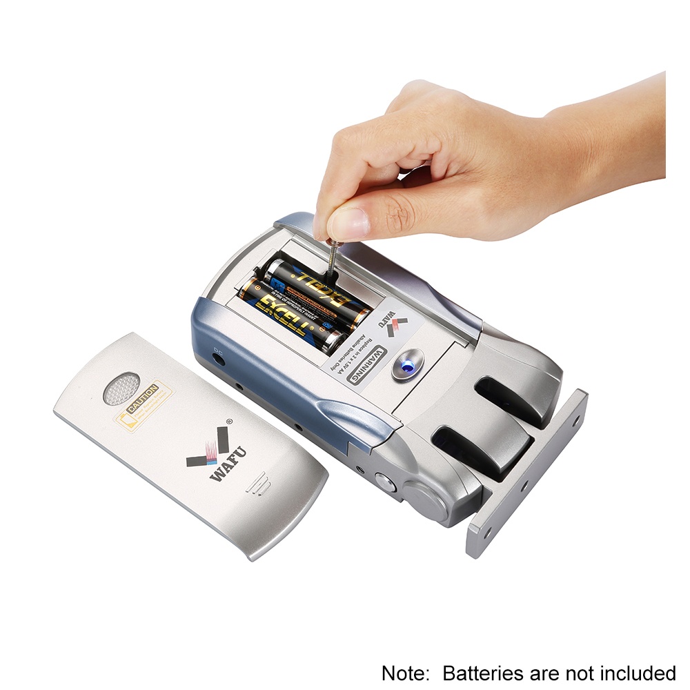 WAFU HF-018W WiFi Smart Electronic Lock Tuya / SmartLife Lock Remote Control Invisible Keyless Entry Door Lock Zinc Alloy Metal Smart Door Lock  iOS Android APP Unlocking with 4 Remote Controllers