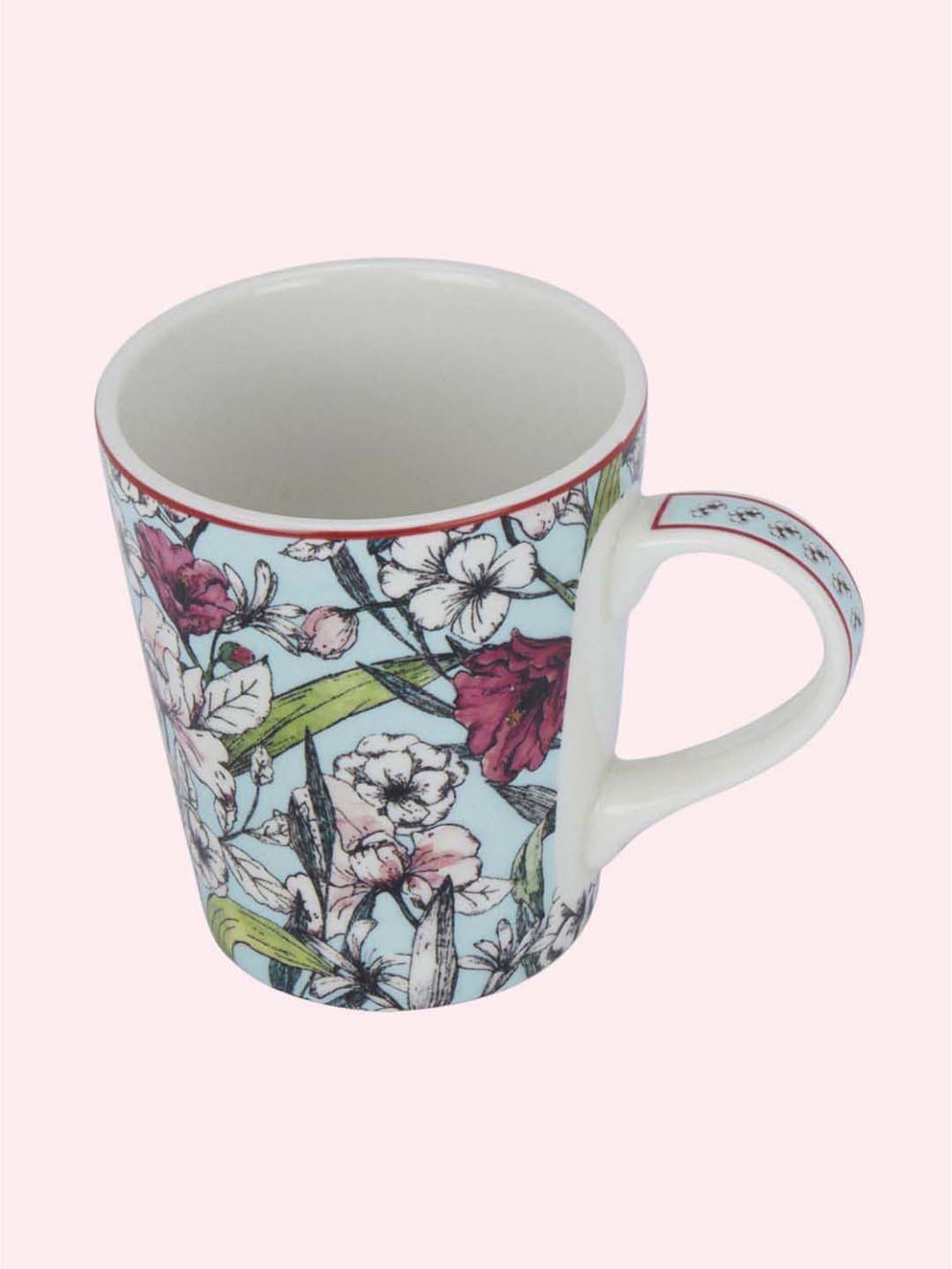 Living Scapes by Pantaloons Blue Bone China Mug (0.3 L)