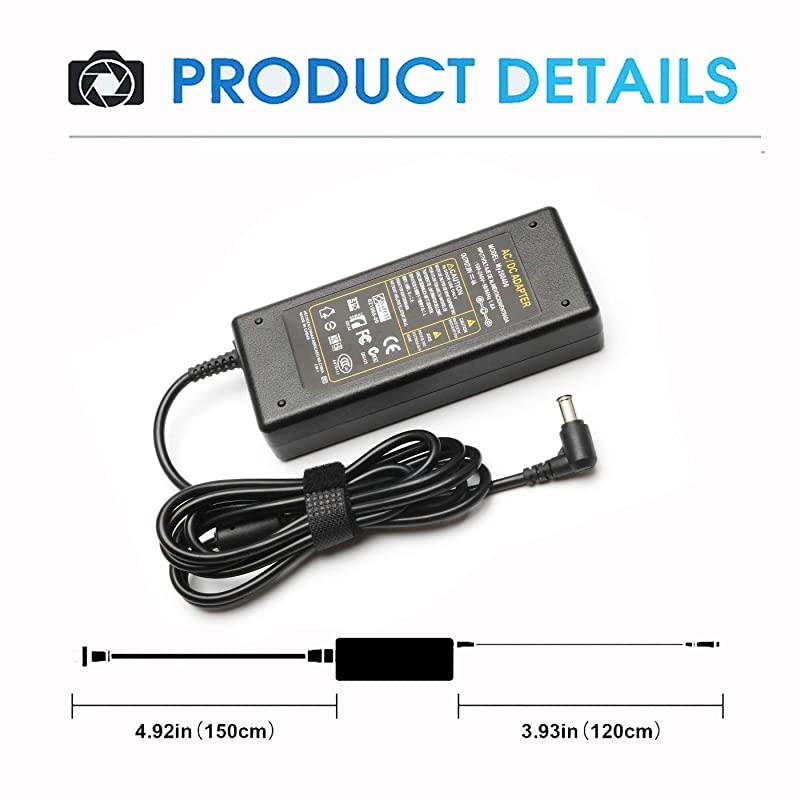 AC DC Adapter Charger for LG Electronics 19" 20" 22" 23" 24" 27" LED LCD Monitor Widescreen Ultrawide HDTV HD TV Power Supply Cord