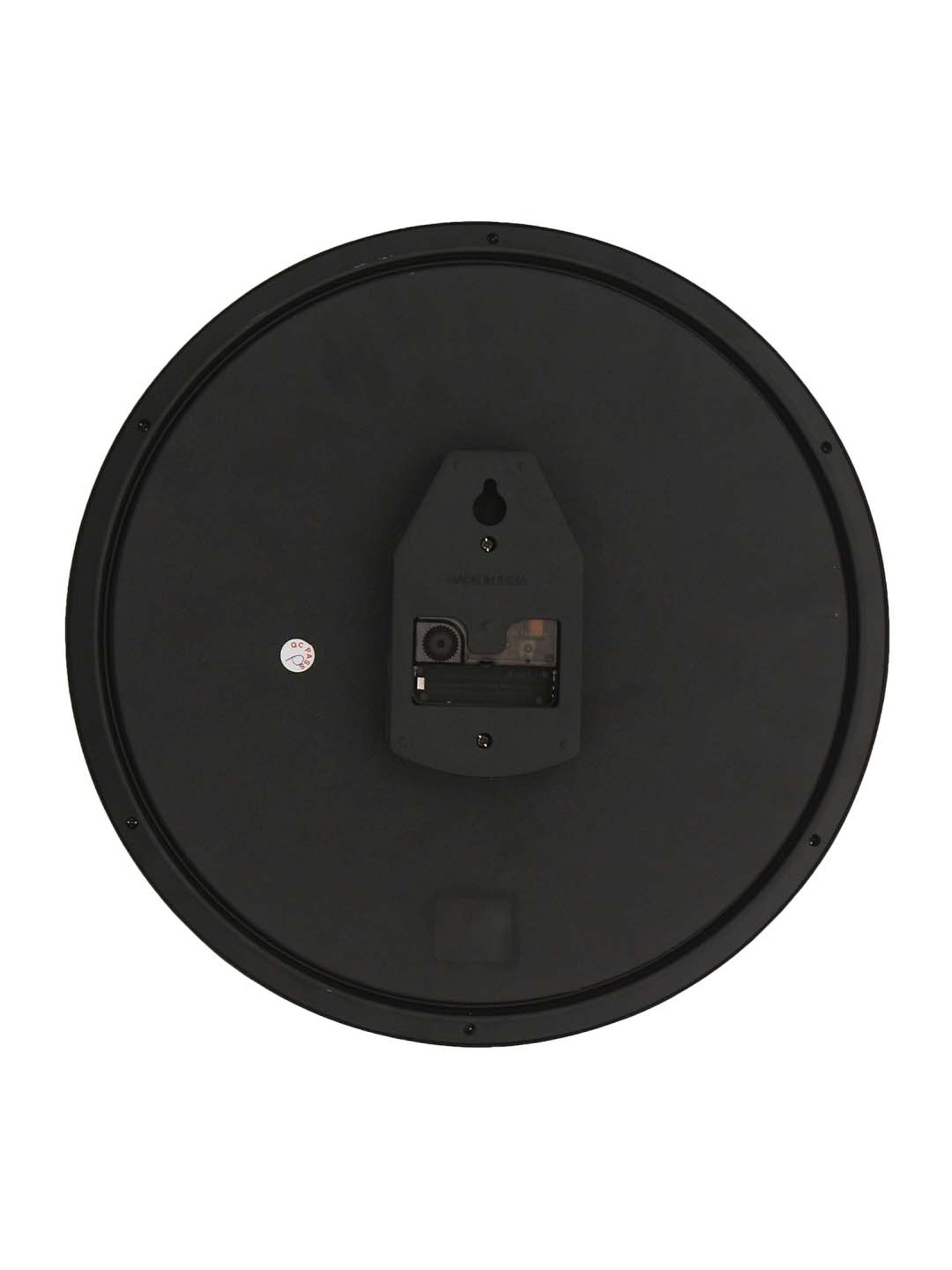 eCraftIndia Designer Round Analog Black Wall Clock