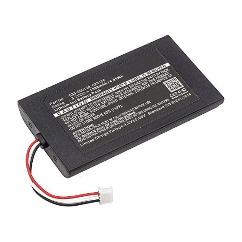 1300mAh 533-000128, 623158 Battery Replacement Compatible with Logitech Harmony 950 (915-000260) and Harmony Elite (915-000256, 915-000257) Remote Controls