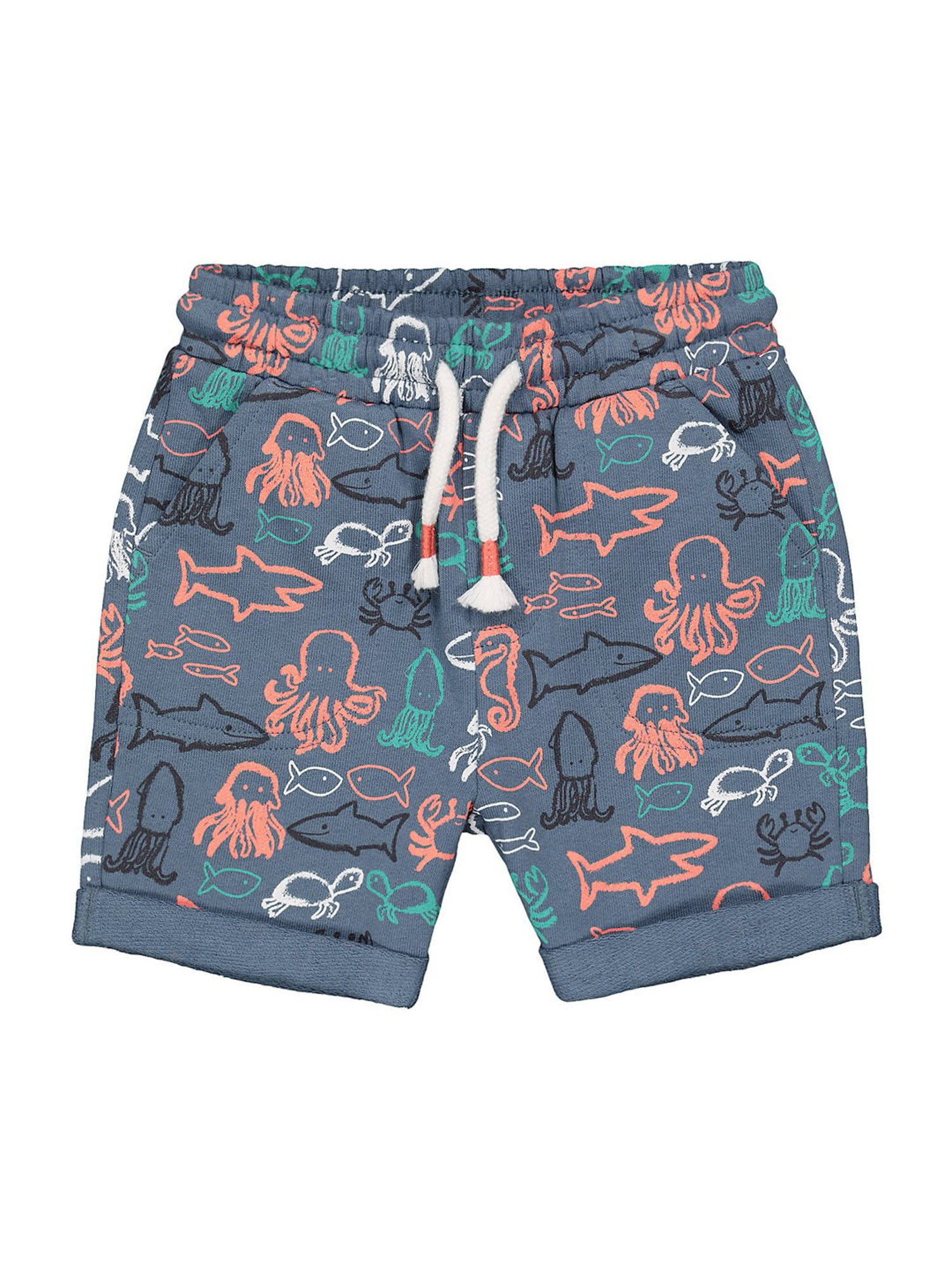 Mothercare Kids Grey Cotton Printed Shorts