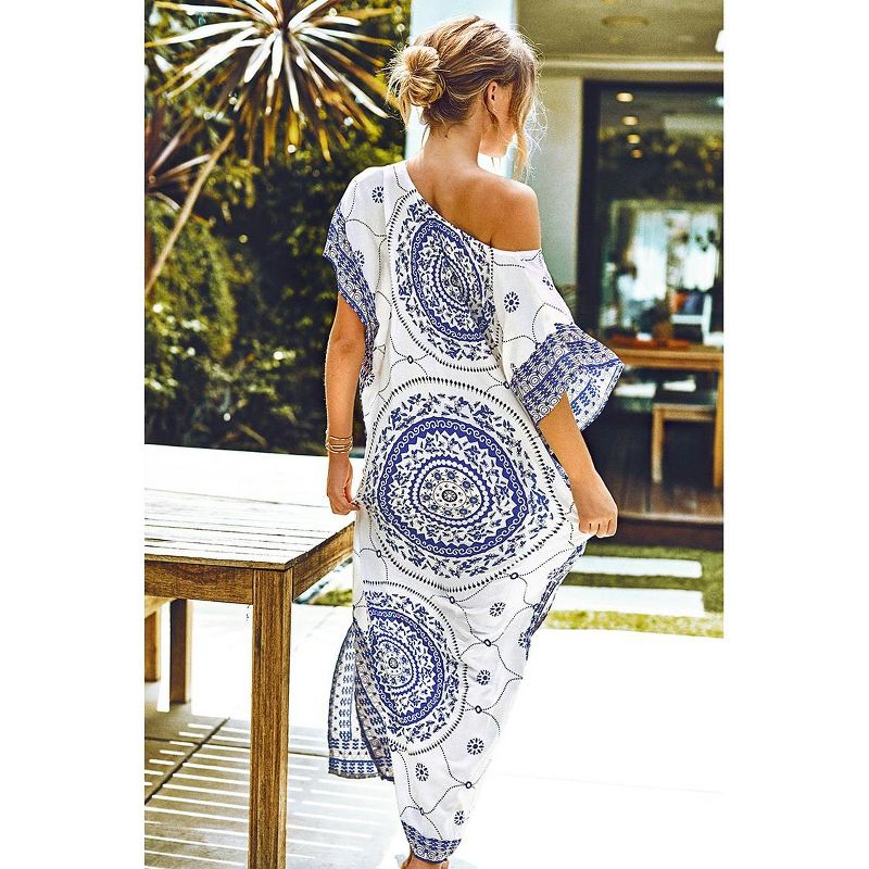 Women's Boho Print Maxi Cover Up - Cupshe - One Size Fits Most, Multi-Color