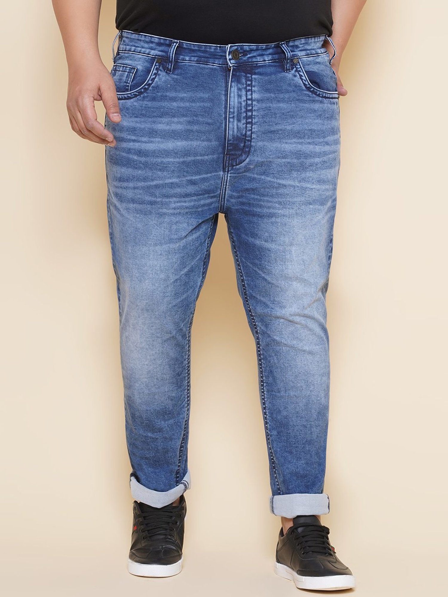 John Pride Blue Regular Fit Jeans