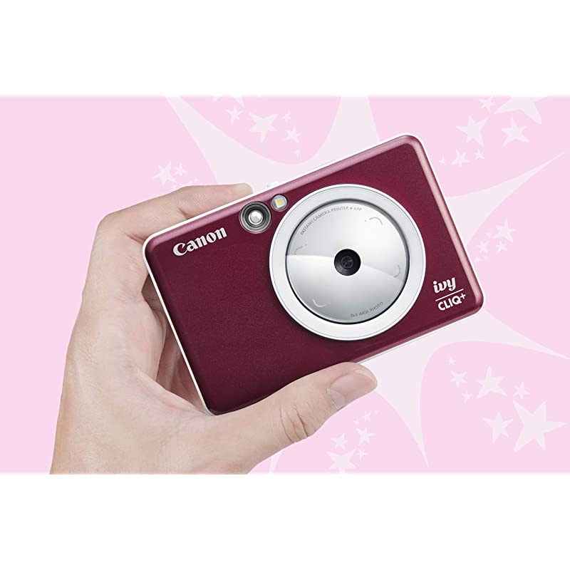 IVY CLIQ+ Instant Camera Printer Smartphone Photo Printer Via BluetoothR Ruby Red