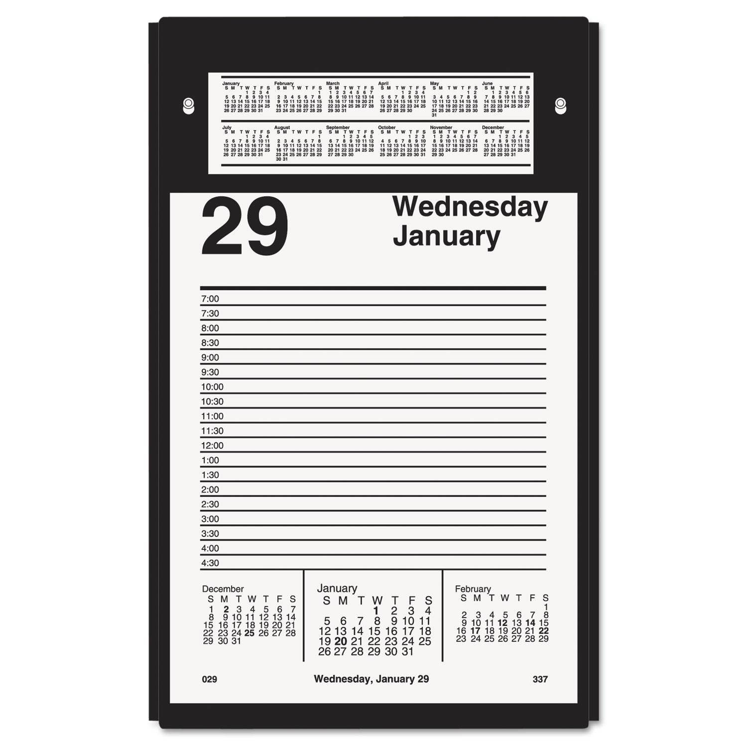 AT-A-GLANCE E458-50 Pad Style Desk Calendar Refill, 5 X 8, 2017