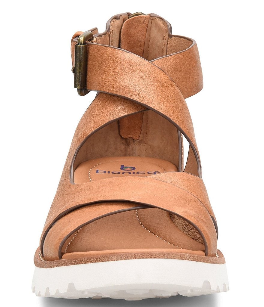 bionica Women's Denali 2 Collection Dania Leather Block Heel Sandals