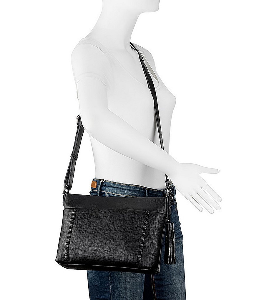 The Sak Melrose Top Zip Leather Crossbody Bag