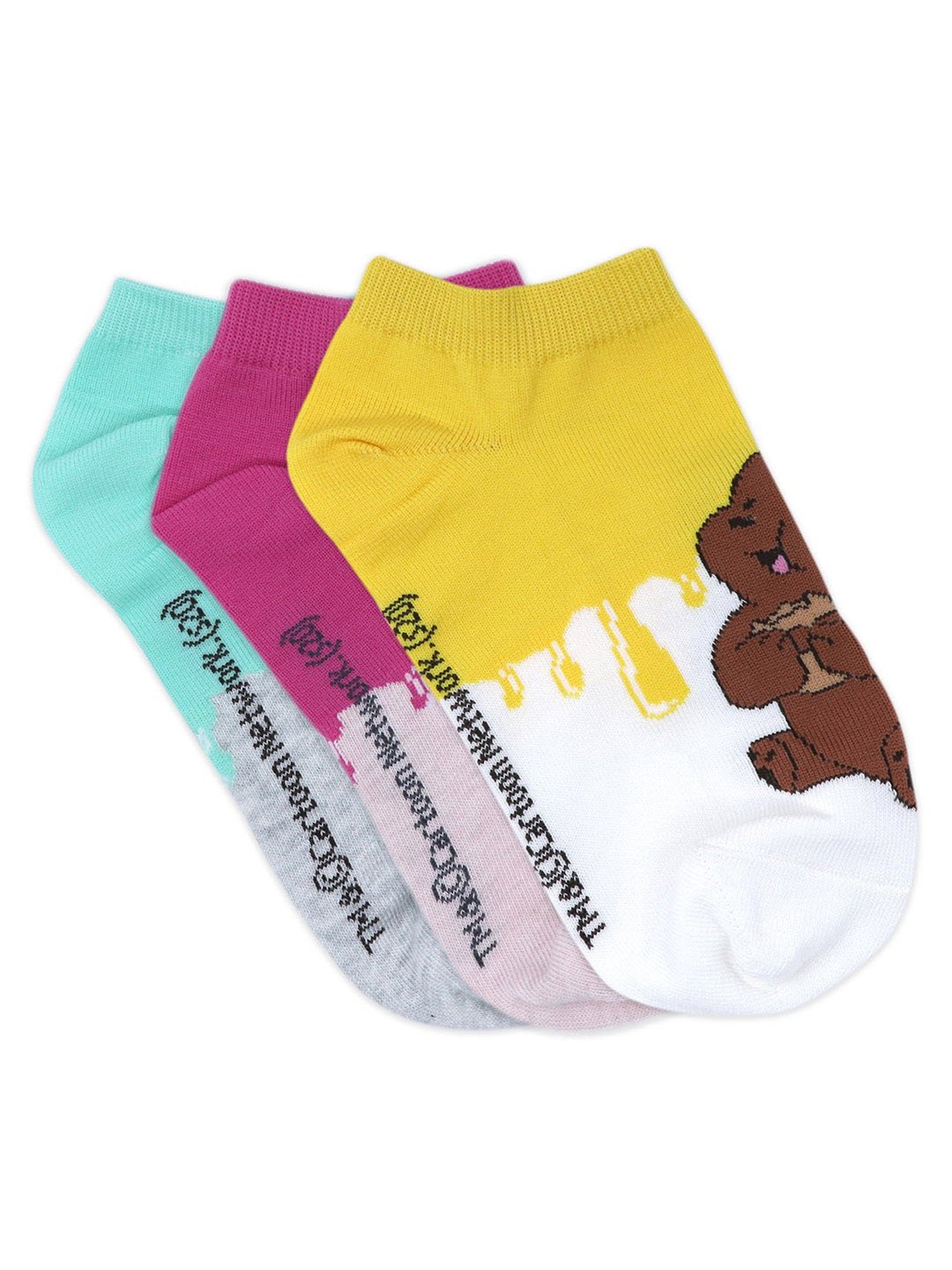 BALENZIA Multicolor Printed Socks (Pack Of 3)