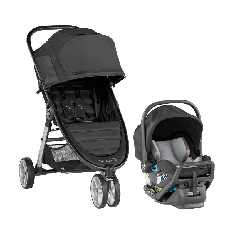 Cybex Eezy S+2 Travel System with Aton 2 Infant Car Seat - Deep Black
