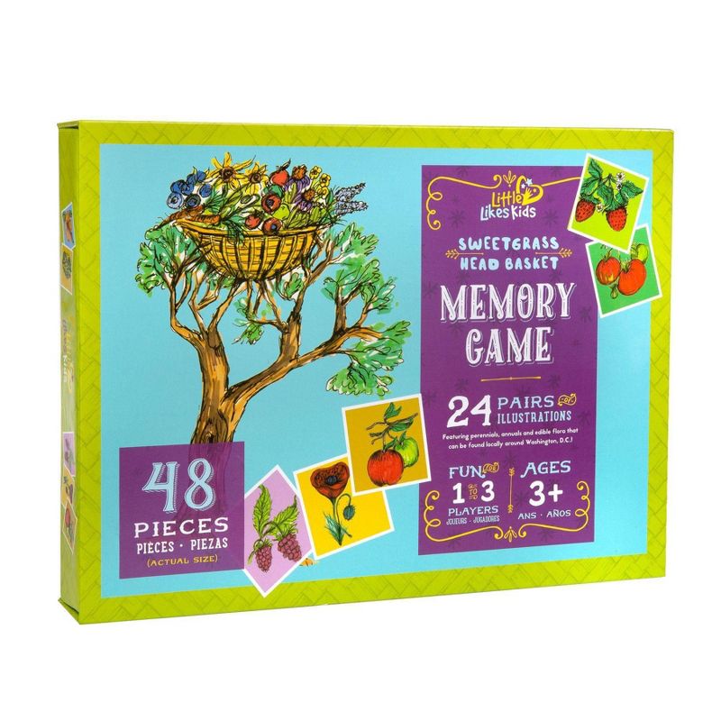Little Likes Kids Sweetgrass Head Basket Memory Game
