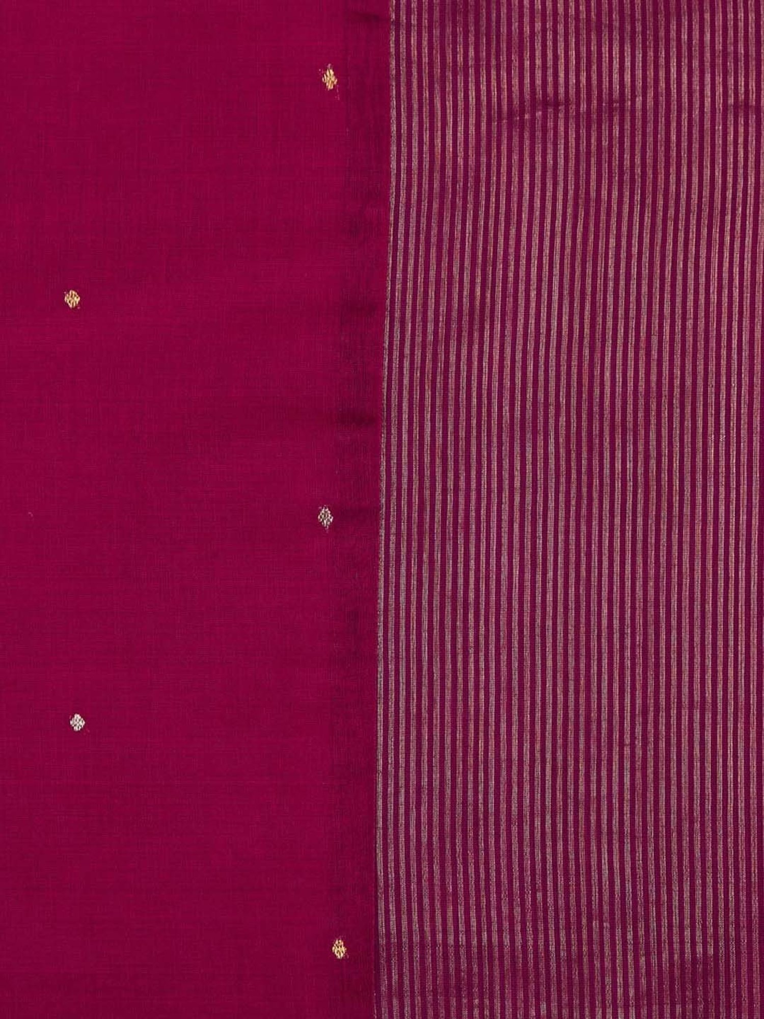 Fabindia Deeva Pink Cotton Blend Large Runner