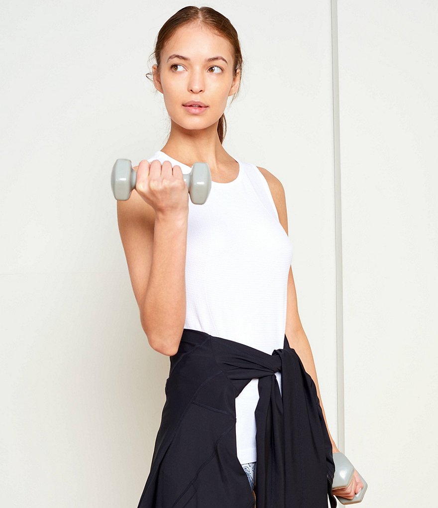 IBKUL Kimmy Print Long Sleeve Mock Neck Active Top