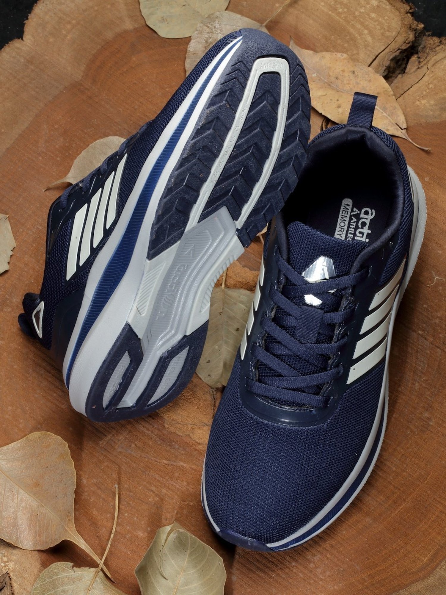 Action Men's Navy Running Shoes