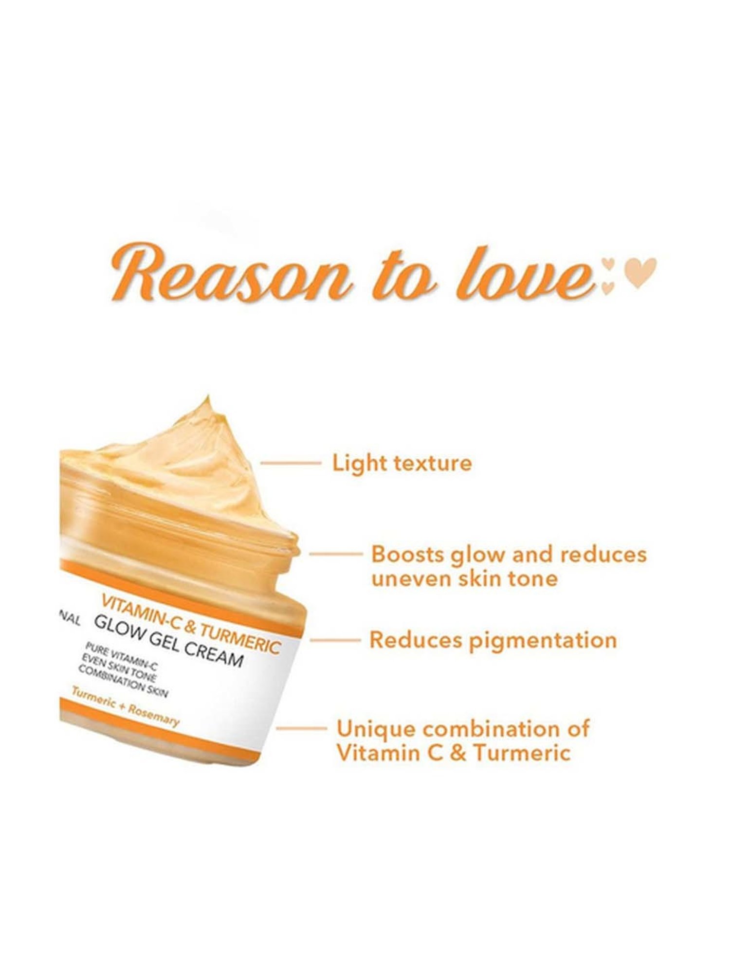 O3+ Vitamin C & Turmeric Glow Gel Cream - 50 gm