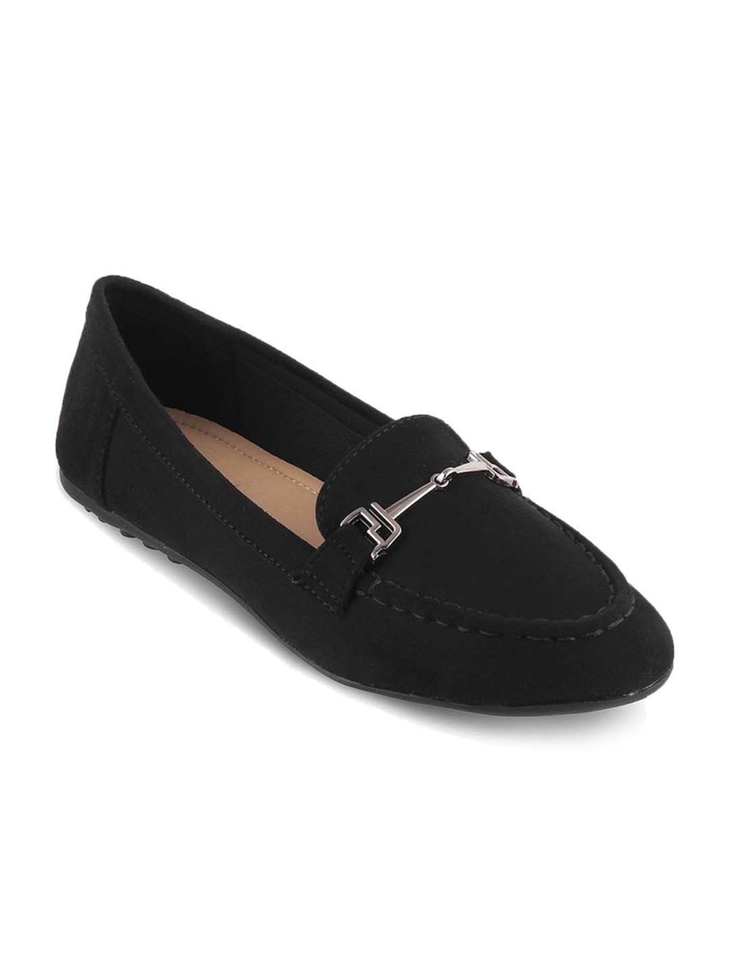 Tresmode Women's Black Casual Loafers