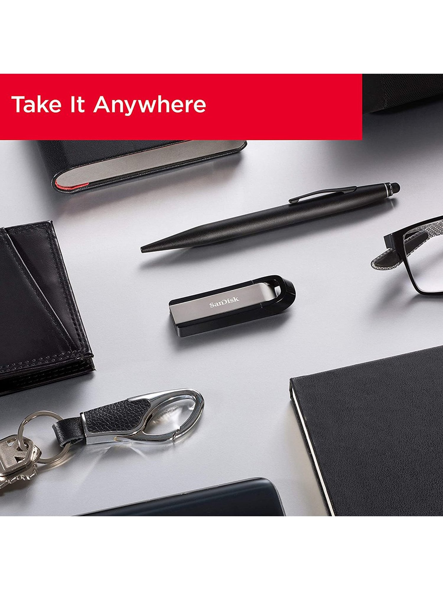 SanDisk USB Extreme SDCZ810-128G-G46 128GB USB 3.2 Pen Drive (Metal)