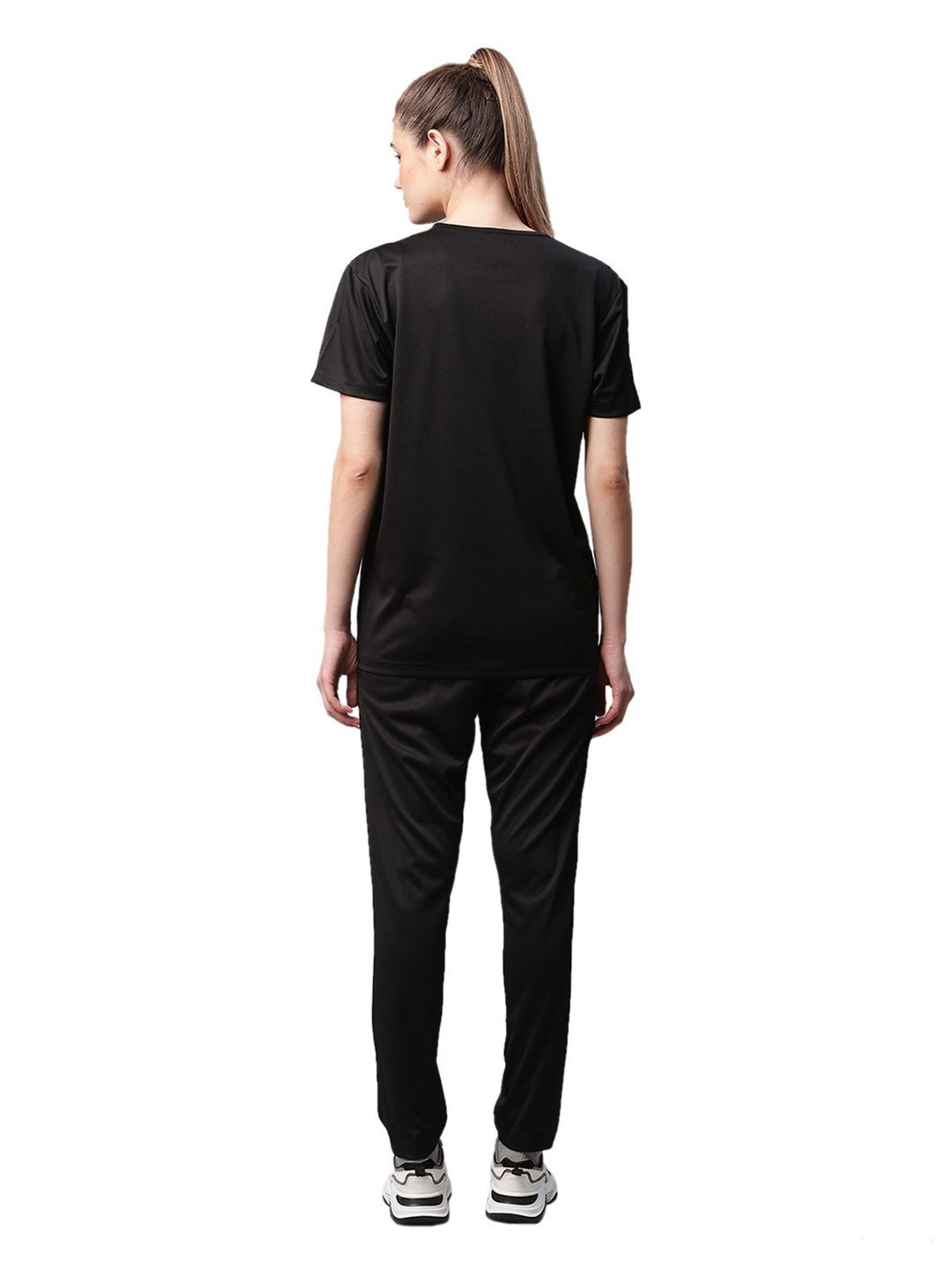 Vimal Jonney Black Regular Fit T-Shirt With Trackpants