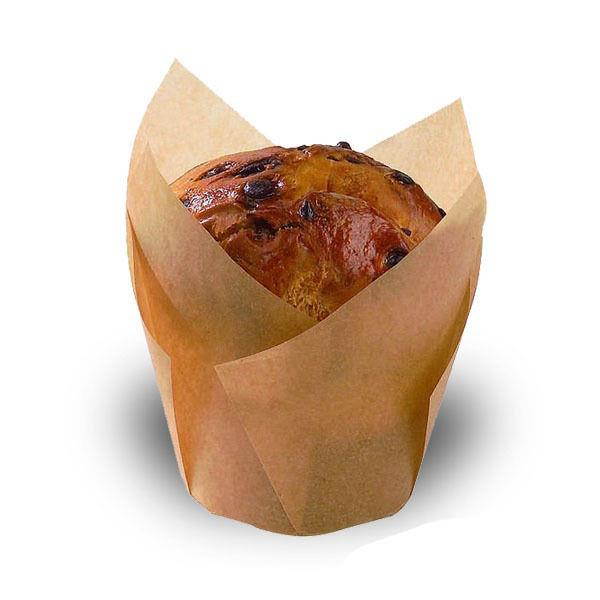 PacknWood 209CPST5M,  4-Oz Tulip Paper Baking Cups, Brown, 1000/?S