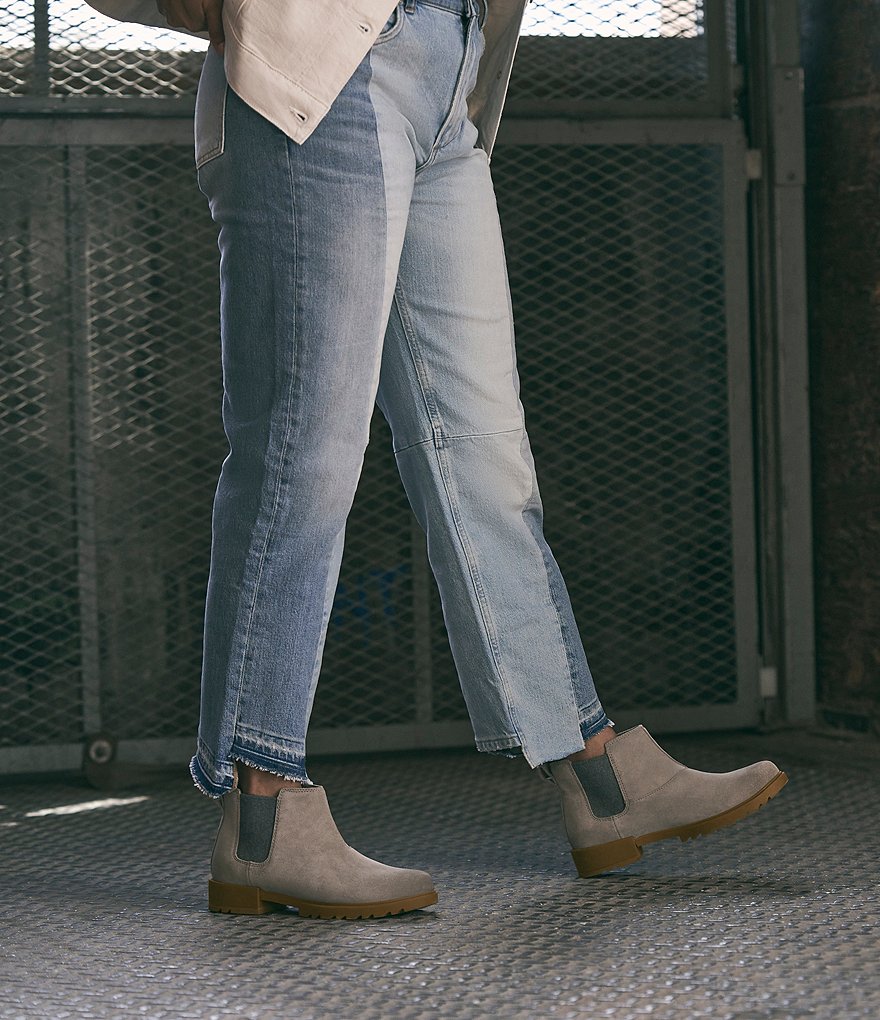 Sorel Emelie II Waterproof Suede Chelsea Booties