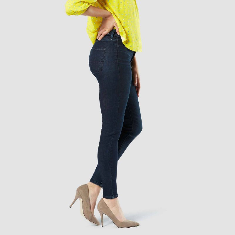 Sail Blue Wide Leg Pocketed High Waist Jeans