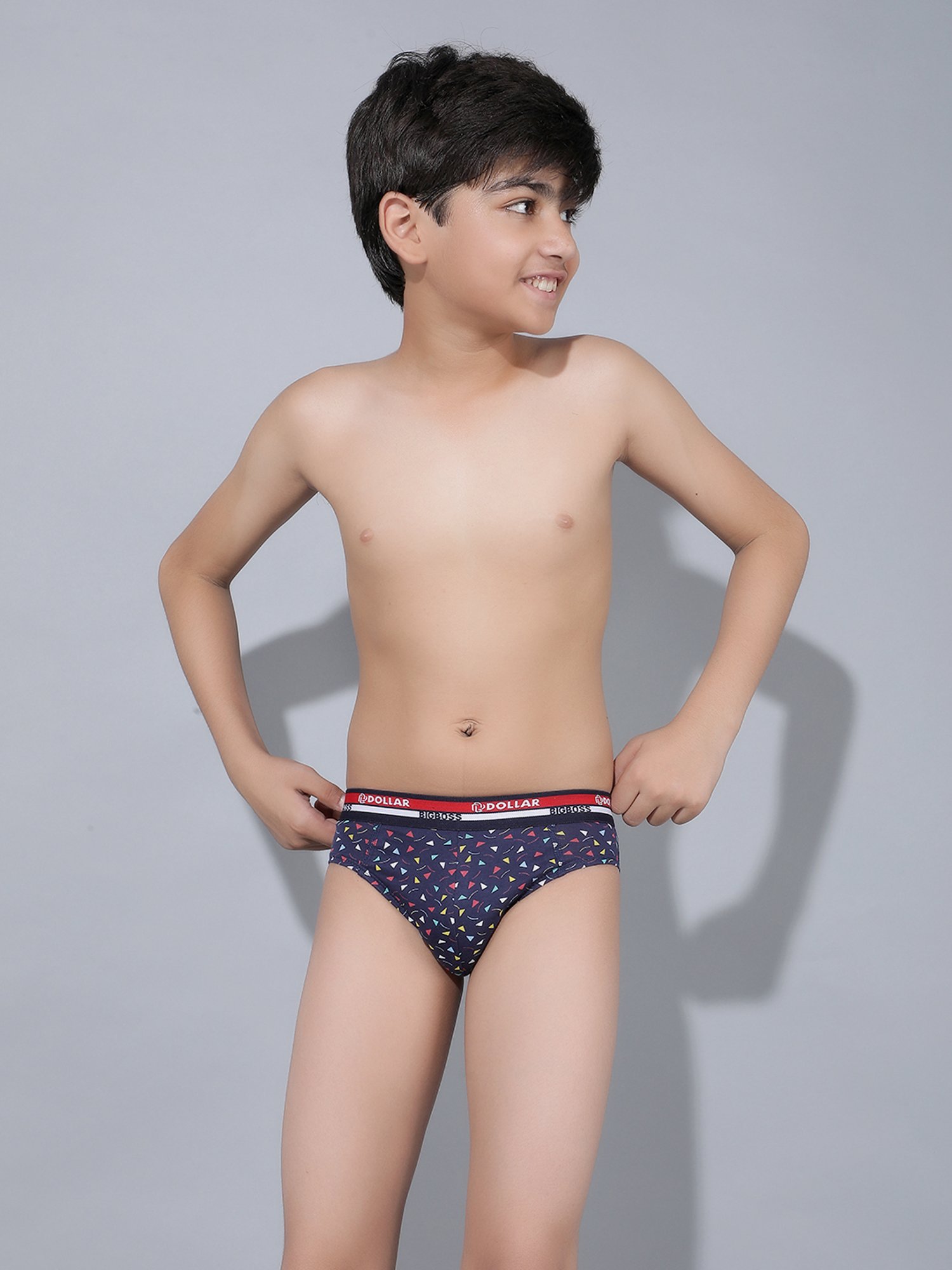 HOP Kids by Westside Yellow Printed Cotton Briefs - Pack of 5