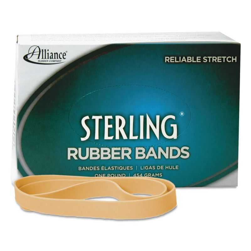 Alliance Sterling Ergonomically Correct Rubber Bands, #105, 5 x 5/8, 70 Bands/1lb Box