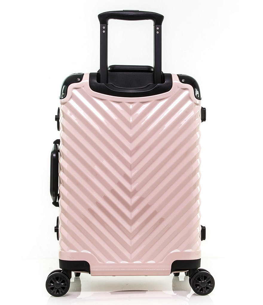 KARL LAGERFELD PARIS Chevron 20#double; Carry-on Hardside Spinner