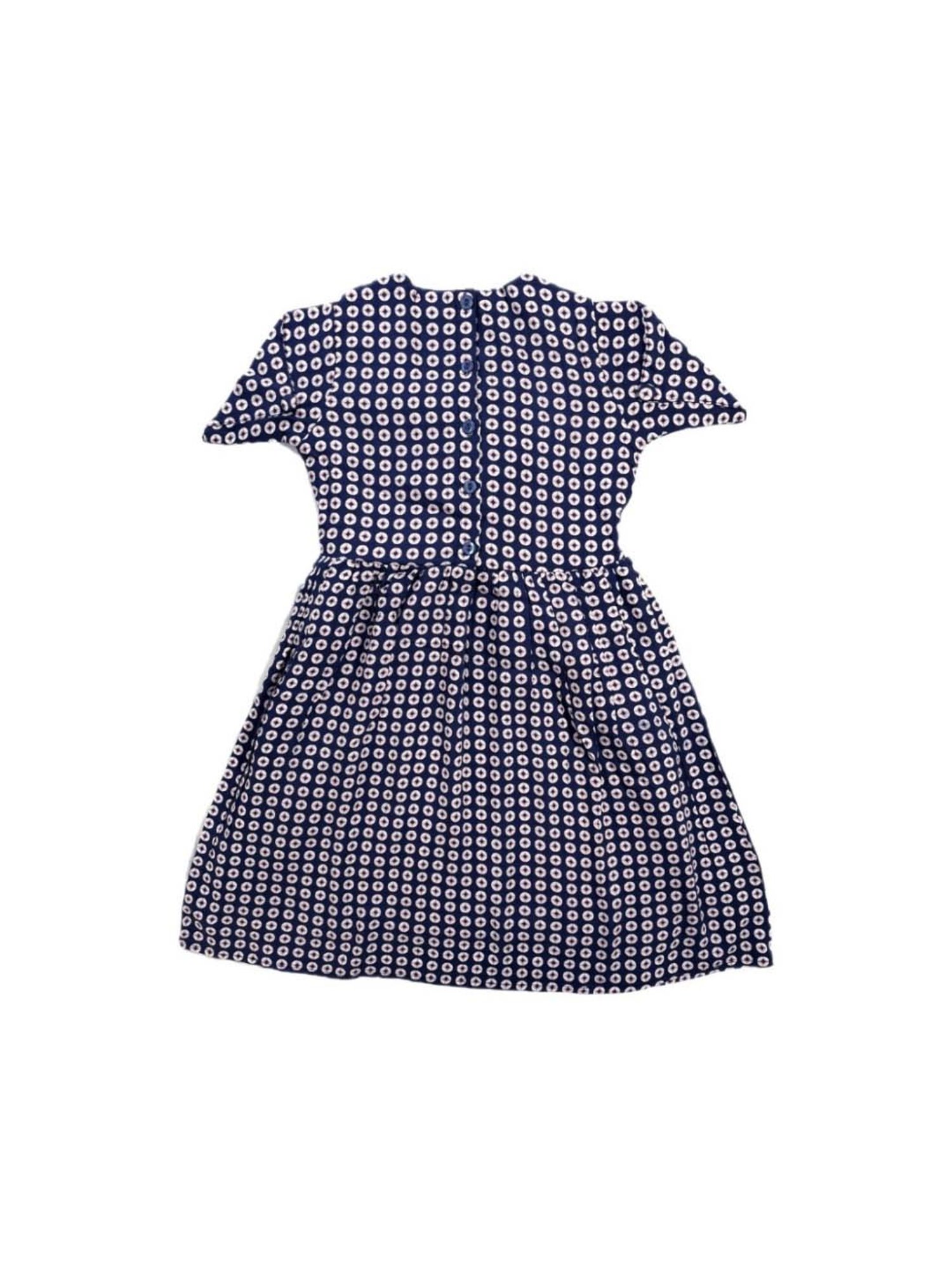 Bella Moda Kids Navy Cotton Printed Dress