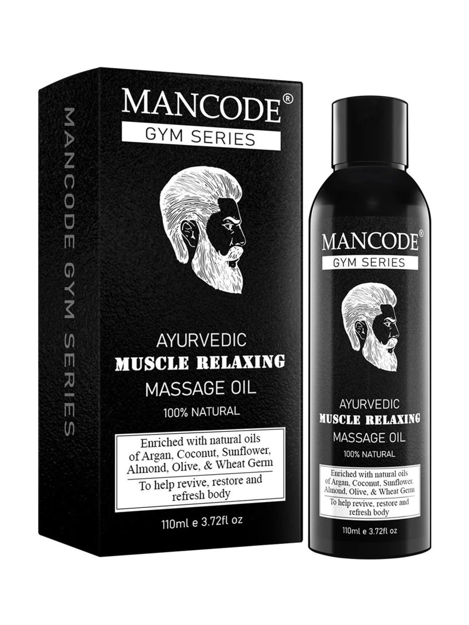 Mancode Gym Series Ayurvedic Muscle Relaxing Massage Oil - 110 ml