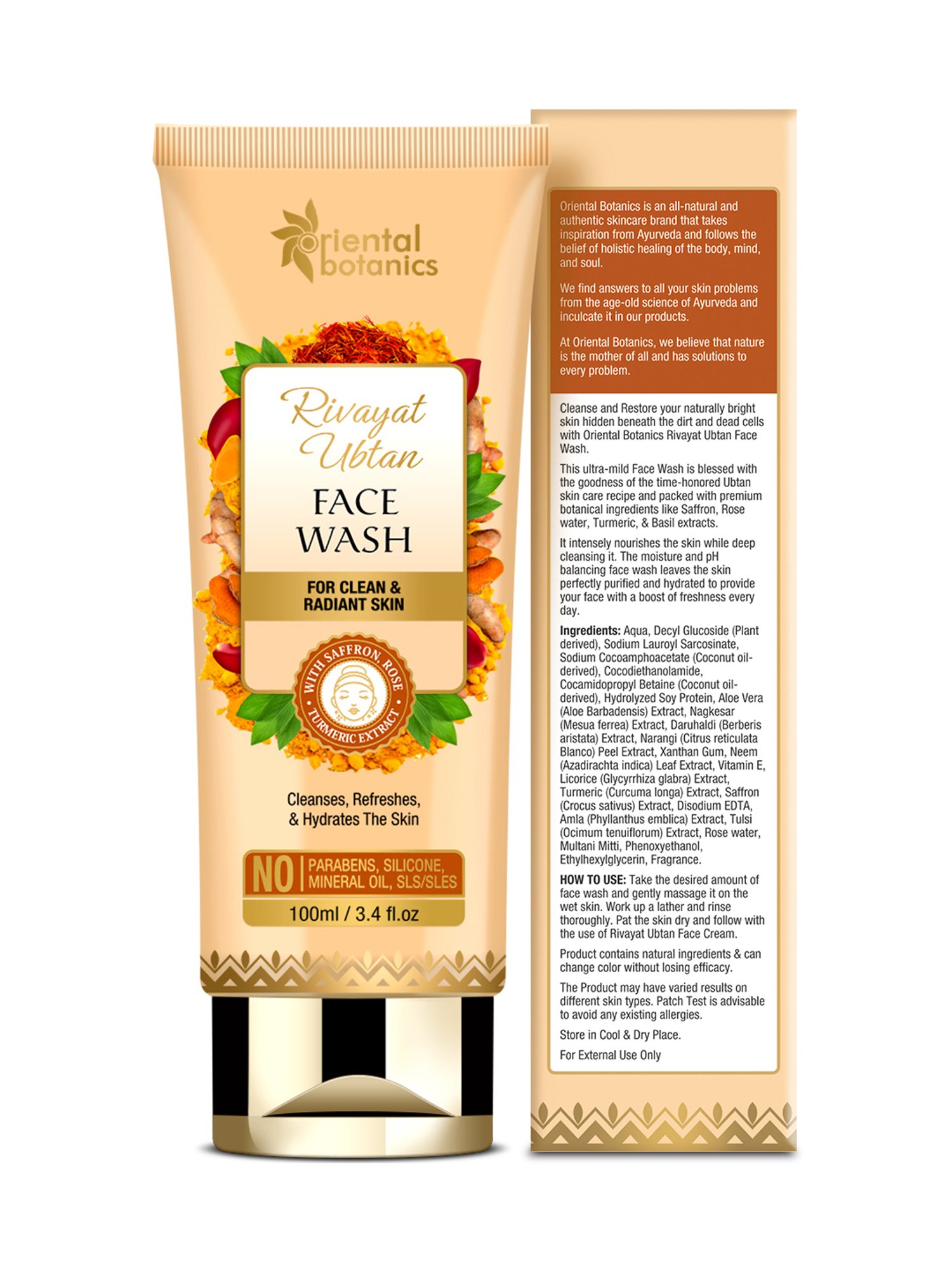 Oriental Botanics Rivayat Ubtan Face Wash - 100 ml