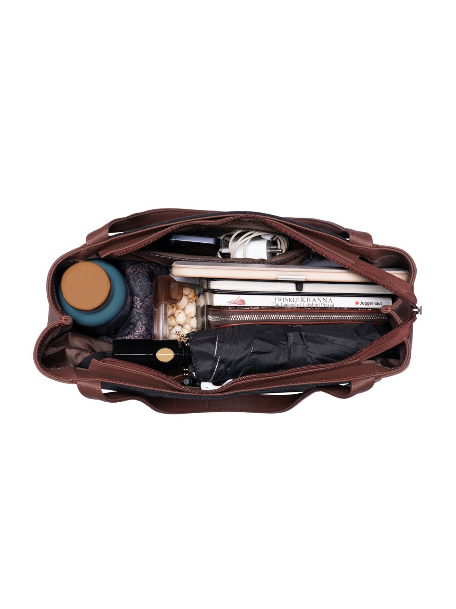 ZOUK Bristel Brown Printed Luna Shoulder Bag