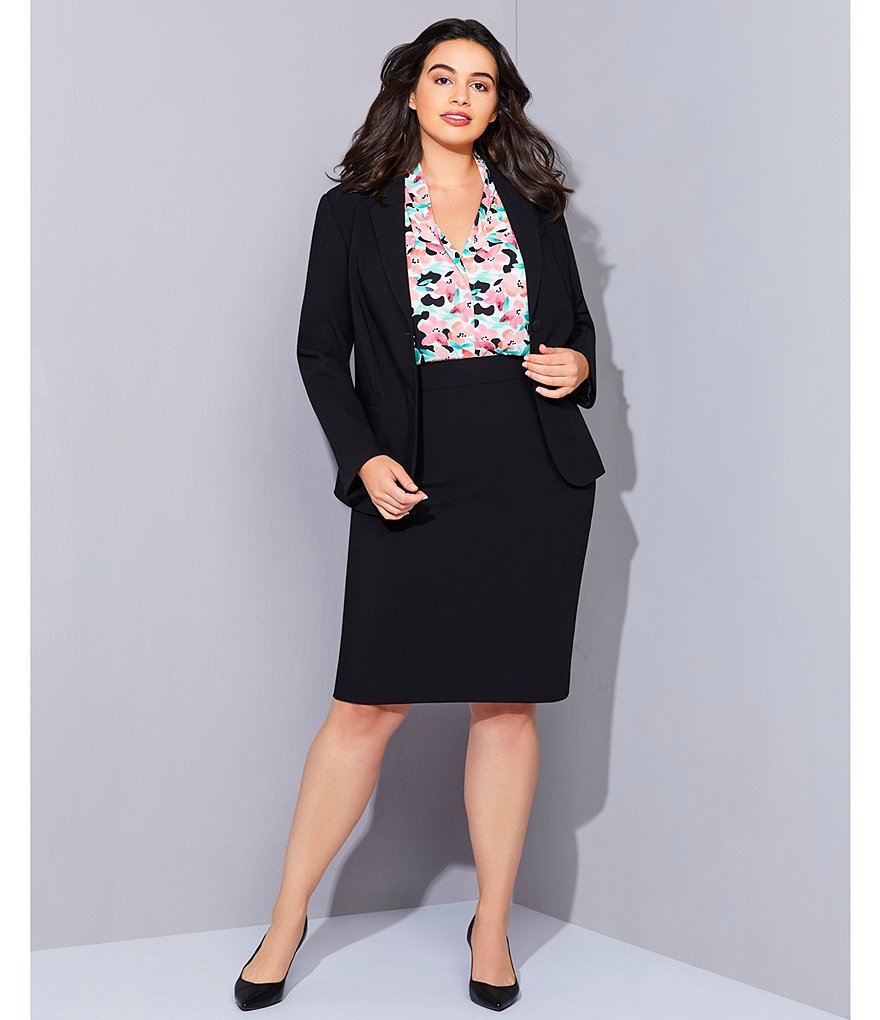 Calvin Klein Plus 2-Button Suit Jacket