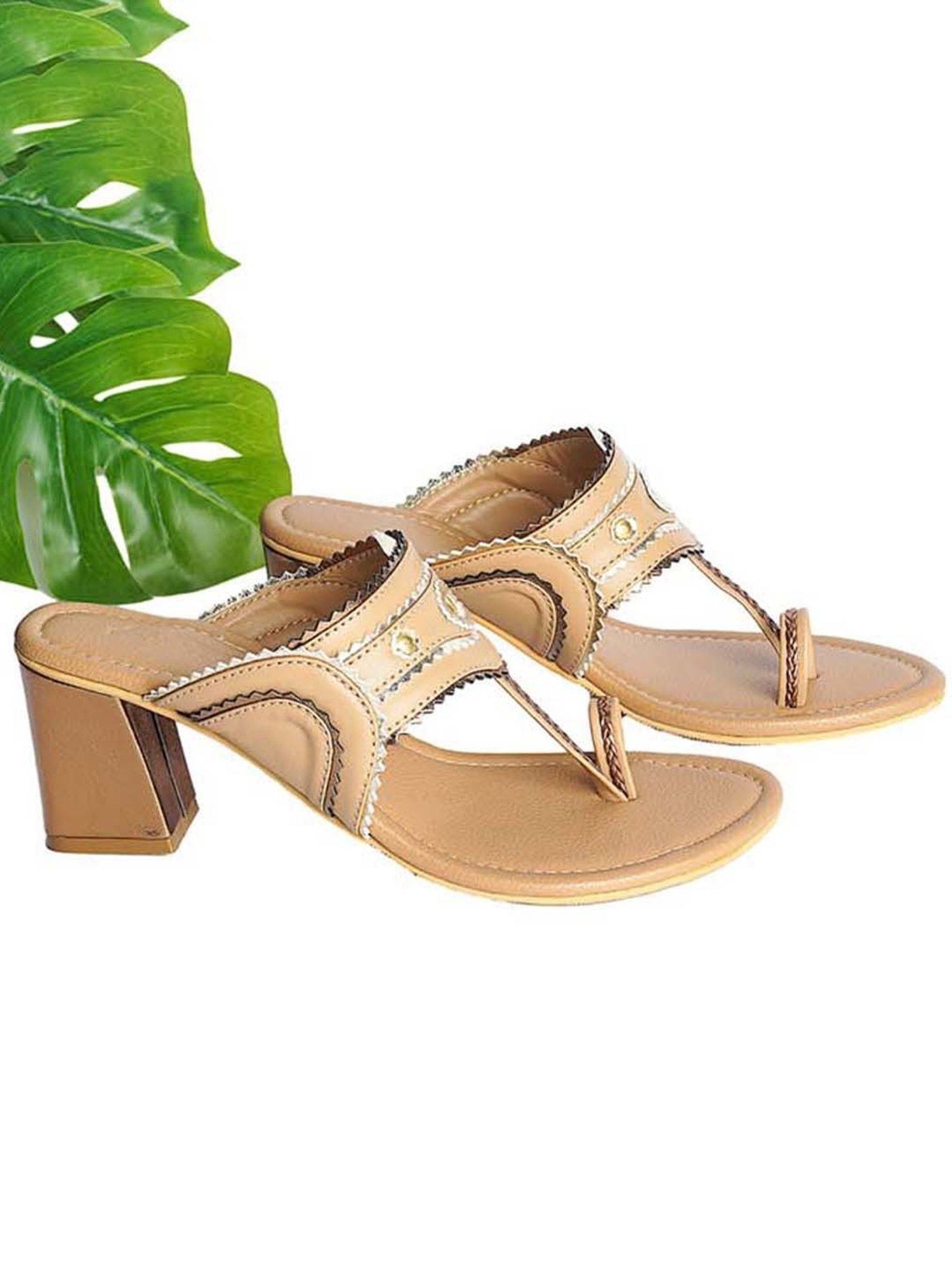 Sole House Women's Nude Toe Ring Sandals