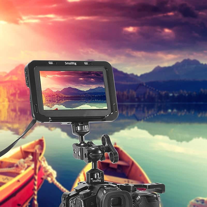 Articulating Magic Arm with Double Ballheads (1/4" Screw) Monitor Mount for Field Monitor, Lights, Audio Recorders - 2070